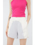 adidas Originals Kraťasy Adicolor dámské šedá barva vzorované high waist HC7038-WONWHI - Pepit.cz