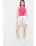 adidas Originals Kraťasy Adicolor dámské šedá barva vzorované high waist HC7038-WONWHI - Pepit.cz