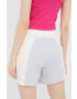 adidas Originals Kraťasy Adicolor dámské šedá barva vzorované high waist HC7038-WONWHI - Pepit.cz