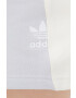 adidas Originals Kraťasy Adicolor dámské šedá barva vzorované high waist HC7038-WONWHI - Pepit.cz