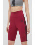 adidas Originals Kraťasy Trefoil Moments HE0406 dámské fialová barva s aplikací high waist HE0406-LEGBUR - Pepit.cz