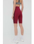 adidas Originals Kraťasy Trefoil Moments HE0406 dámské fialová barva s aplikací high waist HE0406-LEGBUR - Pepit.cz