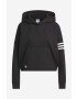 adidas Originals Mikina Adicolor Neuclassics Hoodie dámská černá barva s kapucí s aplikací IB5922-black - Pepit.cz