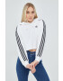 adidas Originals Mikina HN5884 dámská bílá barva s aplikací HN5884-WHITE - Pepit.cz