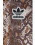 adidas Originals Tričko s dlouhým rukávem HT5993 hnědá barva s pologolfem HT5993-WONWHI - Pepit.cz