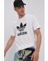 adidas Originals Tričko H06644 pánské bílá barva s potiskem - Pepit.cz