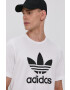 adidas Originals Tričko H06644 pánské bílá barva s potiskem - Pepit.cz