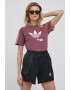 adidas Originals Tričko Adicolor HC7044 dámské fialová barva - Pepit.cz