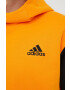 adidas Performance Mikina HE9819 pánská oranžová barva s potiskem - Pepit.cz