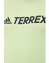 adidas TERREX Sportovní dlouhý rukáv Trail zelená barva s potiskem - Pepit.cz