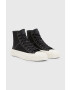 AllSaints Kecky Douglas Script High Top pánské černá barva - Pepit.cz