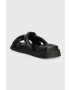 Alohas Kožené pantofle Slip On Cross dámské černá barva S00202.25 - Pepit.cz