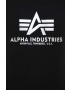 Alpha Industries Bavlněné tričko Basic T-Shirt Foil Print černá barva s potiskem 100501FP.530 - Pepit.cz