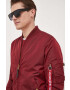 Alpha Industries Bomber bunda vínová barva přechodná 191103.184-Burgundy - Pepit.cz