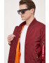 Alpha Industries Bomber bunda vínová barva přechodná 191103.184-Burgundy - Pepit.cz