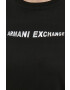 Armani Exchange Bavlněné šaty černá barva mini - Pepit.cz