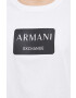 Armani Exchange Bavlněné tričko bílá barva - Pepit.cz