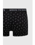 Armani Exchange Boxerky 2-pack pánské černá barva - Pepit.cz