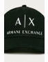 Armani Exchange Čepice černá barva s aplikací - Pepit.cz