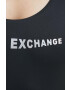 Armani Exchange Jednodílné plavky černá barva měkký košík - Pepit.cz