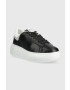 Armani Exchange Kožené sneakers boty XDX108.XV635.00002 černá barva XDX108 XV635 00002 - Pepit.cz