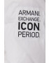 Armani Exchange Péřová bunda dámská bílá barva zimní - Pepit.cz