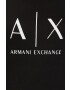 Armani Exchange Bavlněné tričko černá barva - Pepit.cz