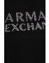 Armani Exchange Tričko černá barva - Pepit.cz