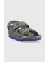 Birkenstock Dětské sandály Milano šedá barva - Pepit.cz