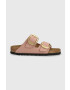 Birkenstock Kožené pantofle ARIZONA BIG BUCKLE dámské růžová barva 1024074 - Pepit.cz