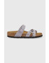 Birkenstock Kožené pantofle Franca SFB dámské fialová barva 1024270 - Pepit.cz