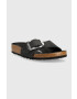 Birkenstock Kožené pantofle Madrid dámské hnědá barva 1014615 - Pepit.cz