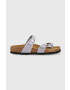 Birkenstock Kožené pantofle Mayari SFB dámské fialová barva 1024006 - Pepit.cz