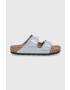 Birkenstock Pantofle Patent Alloy dámské šedá barva - Pepit.cz