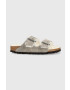 Birkenstock Semišové papuče Arizona Shearling šedá barva - Pepit.cz