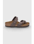 Birkenstock Semišové pantofle hnědá barva - Pepit.cz