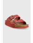 Birkenstock Semišové pantofle Arizona Corduroy pánské červená barva 1026145 - Pepit.cz