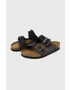 Birkenstock Semišové pantofle Arizona SFB pánské šedá barva - Pepit.cz