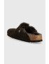 Birkenstock Semišové pantofle Boston FUR - Pepit.cz