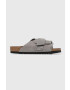 Birkenstock Semišové pantofle KYOTO pánské černá barva 1020388 - Pepit.cz