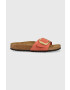 Birkenstock Semišové pantofle Madrid dámské oranžová barva 1025407 - Pepit.cz