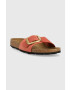 Birkenstock Semišové pantofle Madrid dámské oranžová barva 1025407 - Pepit.cz