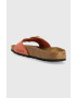 Birkenstock Semišové pantofle Madrid dámské oranžová barva 1025407 - Pepit.cz