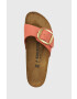 Birkenstock Semišové pantofle Madrid dámské oranžová barva 1025407 - Pepit.cz