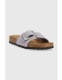 Birkenstock Semišové pantofle Madrid Big Buckle - Pepit.cz