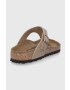 Birkenstock Semišové žabky Gizeh hnědá barva 943811-oil.tab.br - Pepit.cz