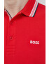 Boss Green Bavlněné polo tričko BOSS BOSS ATHLEISURE červená barva - Pepit.cz