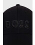 Boss Green Čepice BOSS BOSS ATHLEISURE černá barva s aplikací - Pepit.cz