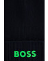 Boss Green Čepice z vlněné směsi BOSS Boss Athleisure tmavomodrá barva - Pepit.cz