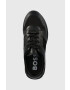 Boss Kožené sneakers boty Zac černá barva 50495500 - Pepit.cz